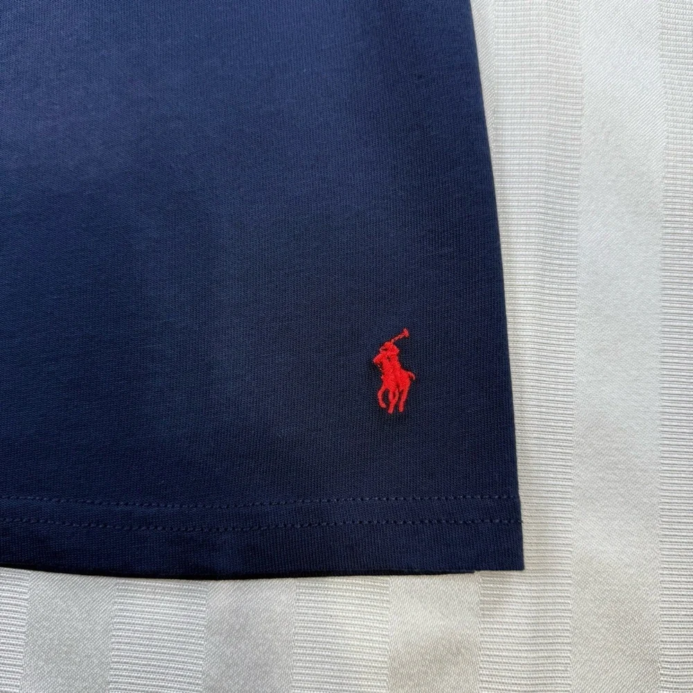 Ralph Lauren Men's Supreme Comfort Cotton Tee T Shirt Short Sleeve Navy Size M - Picture 5 of 11